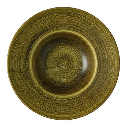 [515777] Bord diep 24.0cm 28.4cl Stonecast Plume Olive Churchill