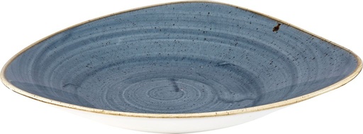 [516249] Kom driehoek 27.2x26.7cm 78.0cl Stonecast Blueberry Churchill