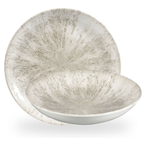 [516331] Bord diep coupe 24.8cm 113.6cl Studio Prints Stone Agate Grey Churchill