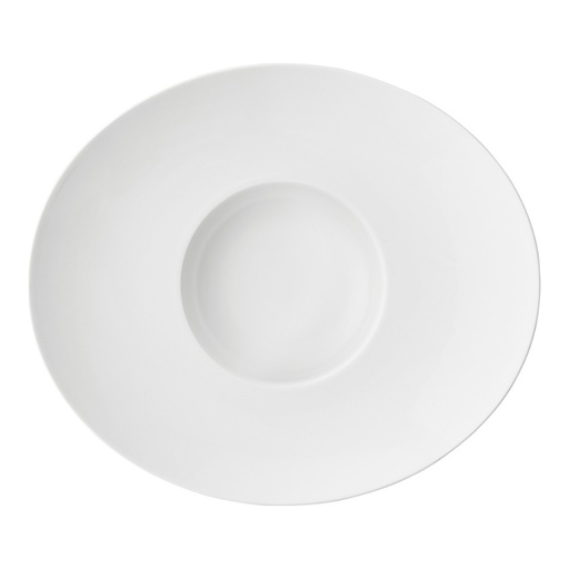 [516381] Bord gourmet ovaal 30.0x26.0cm Boreal white Guy Degrenne