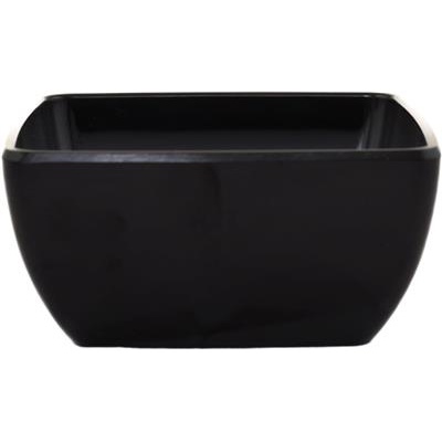 [57453] Schaal vierkant 12.5x(h)6.0cm melamine zwart 