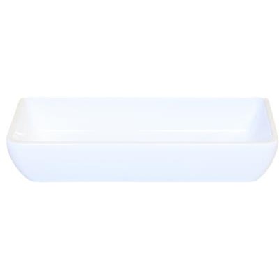[57462] Schaal rechthoekig 25.5x10.0x(h)5.0cm melamine wit 