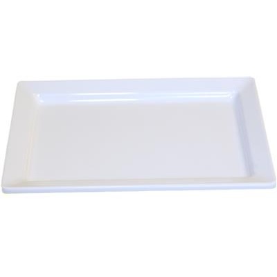 [57621] Schaal rechthoekig 30.0x21.0cm melamine wit 