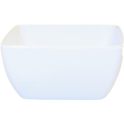 [6340] Schaal vierkant 12.5x(h)6.0cm melamine wit 
