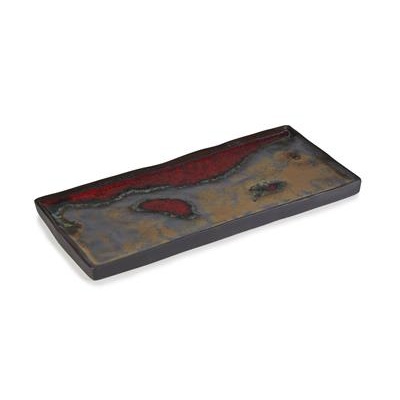 [18702] Bord plat rechthoek 30.0x13.5cm solar storm Solstice