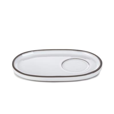 [19219] Schotel ovaal 13.5x8.3x(h)1.2cm Caractère white