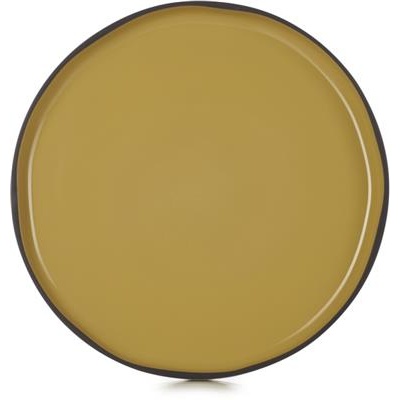 [19239] Bord walled 28.0cm Caractère tumeric