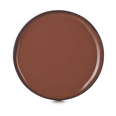 [19300] Bord walled 21.0cm Caractère cinnamon