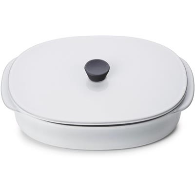 [19301] Schaal 19.0x13.0x(h)6.8cm m/deksel Caractère wit