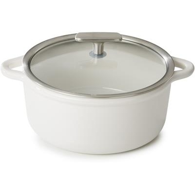 [54350] Cocotte m/glasdeksel 250.0cl Bombance white