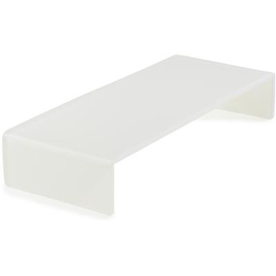[54838] Buffetverhoger rechthoek 44.5x19.5cm(h)8.5cm Mealplak wit