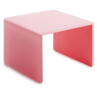 [55372] Buffetverhoger vierkant 20.0cm(h)15.5cm m pink Mealplak