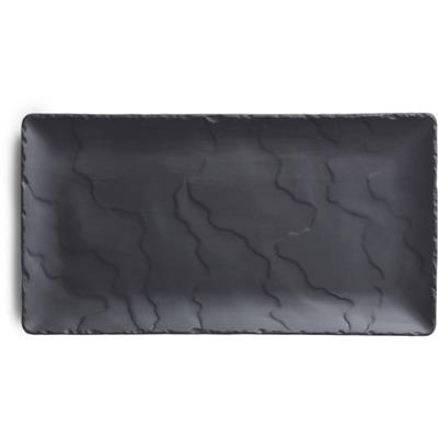 [56930] Bord plat rechthoek 30.0x16.0cm Basalt
