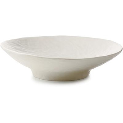 [57269] Bord footed diep coupe 27.0cm Yli alabaster white