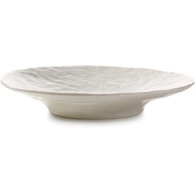 [57472] Bord footed coupe 22.0cm Yli alabaster white