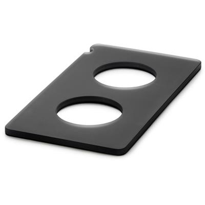 [58001] Serveerplateau m/gat rechthoek 1/3gn Mealplak anthracite