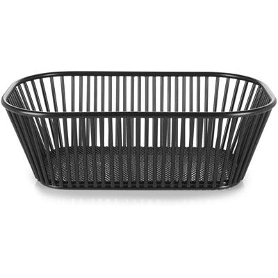 [58222] Fruit/broodmand rechthoek 29.2x18.2cm wire black Fil