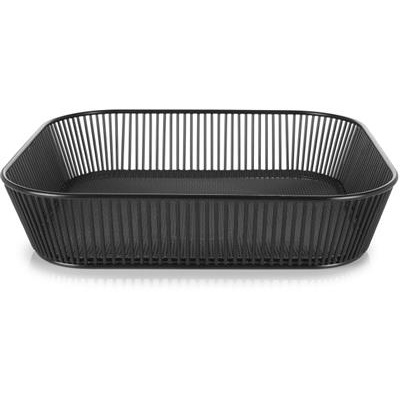 [58223] Fruit/broodmand rechthoek 35.5x32.5cm wire black Fil