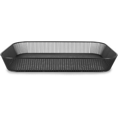 [58224] Fruit/broodmand rechthoek 53.0x32.5cm wire black Fil