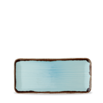 [16163] Schaal organic 34.6x15.6cm Harvest Turquoise dob21