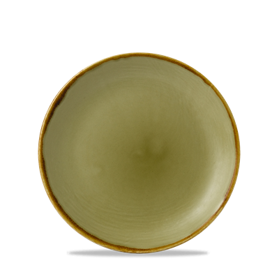 [16518] Bord plat coupe 16.5cm Harvest Green evp61