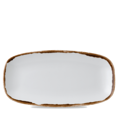 [16550] Schaal oblong 35.5x18.9cm Harvest Natural xo141