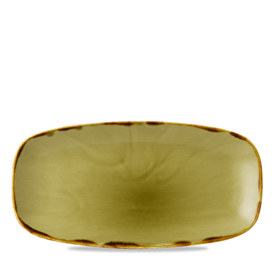 [16563] Schaal oblong 29.8x15.3cm Harvest Green xo111