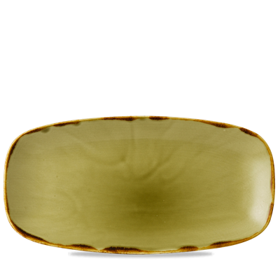 [16567] Schaal oblong 35.5x18.9cm Harvest Green xo141