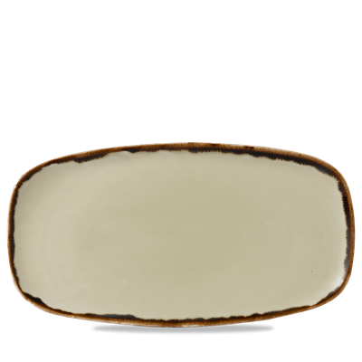 [16570] Schaal oblong 35.5x18.9cm Harvest Linen xo141