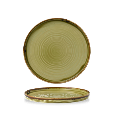 [33001] Bord walled 21.0cm Harvest Green wp211