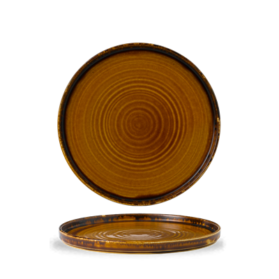 [33005] Bord walled 26.0cm Harvest Brown wp261
