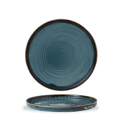 [33006] Bord walled 26.0cm Harvest Blue wp261