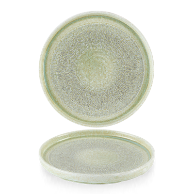 [53211] Bord walled 26.0cm Harvest Grain Speckled Green wp261
