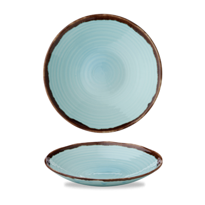 [53341] Bord diep coupe 27.9cm Harvest Turquoise dc291