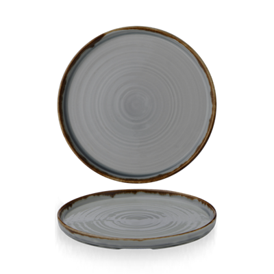 [53346] Bord walled 21.0cm Harvest grey wp211