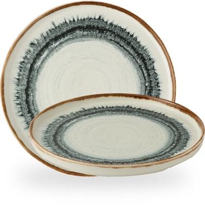 [58125] Bord walled 26.0cm Harvest Flare Natural wp261