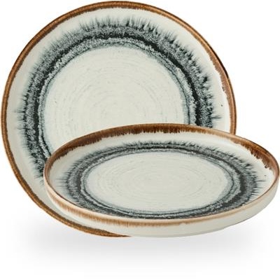[58126] Bord walled 21.0cm Harvest Flare Natural wp211