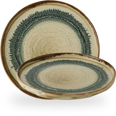 [58139] Bord walled 26.0cm Harvest Flare Linen wp261