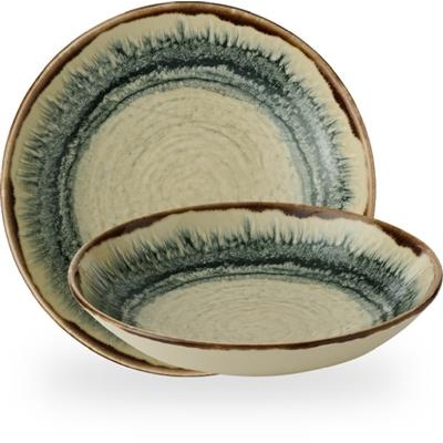 [58141] Kom coupe 24.8cm Harvest Flare Linen evb91