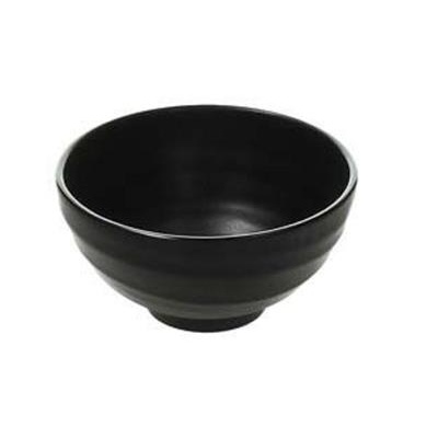 [3883] Rijstkom 11.0 cm 25.0 cl melamine zwart uitl.