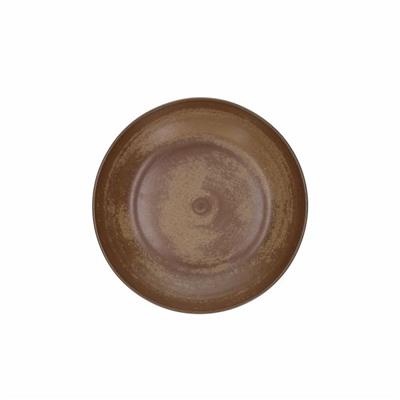 [53704] Bord diep coupe 25.0 cm Terracotta brown