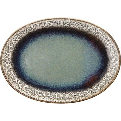 [53799] Schaal ovaal 30.0x21.5 cm Bloom blue