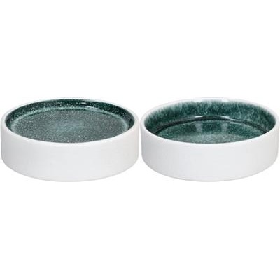 [57325] Kom 12.0 cm Elipse double faced white teal