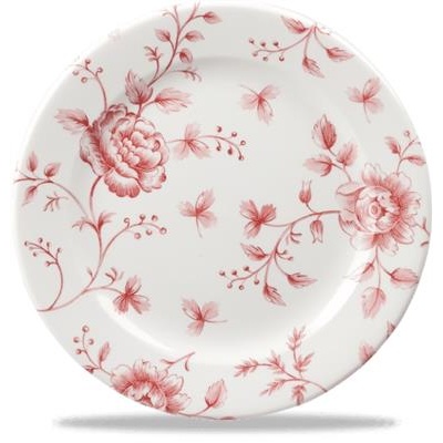 [57292] Bord plat 17.0cm cranberry rose Vintage Prints