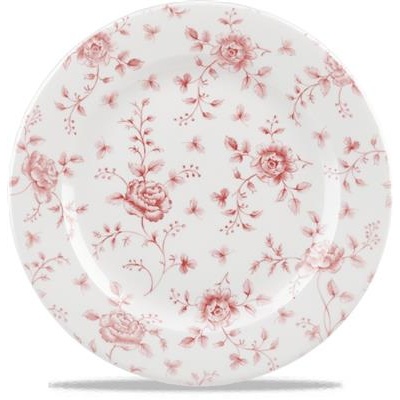 [58066] Bord plat 30.5cm cranberry rose Vintage Prints