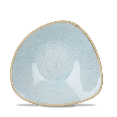 [5880] Schaal driehoek 18.5cm Stonecast duck egg blue