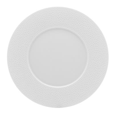 [15975] Bord plat 28.0cm Fragment wit satin