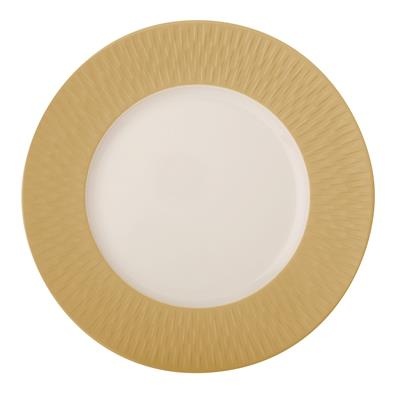 [16801] Bord plat 33.0cm Boreal Satin goud