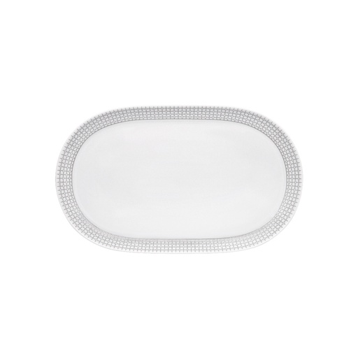 [58400] Schaal ov 38.0x 23.5cm Couronne silver