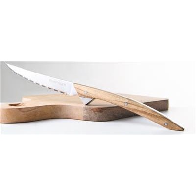 [1370] Steakmes 23.1cm staand olijfhout 778-o